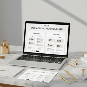 Salon Pricing Menu Templates